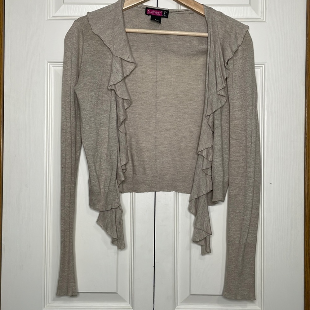 Soft and lightweight waterfall cardigan size S